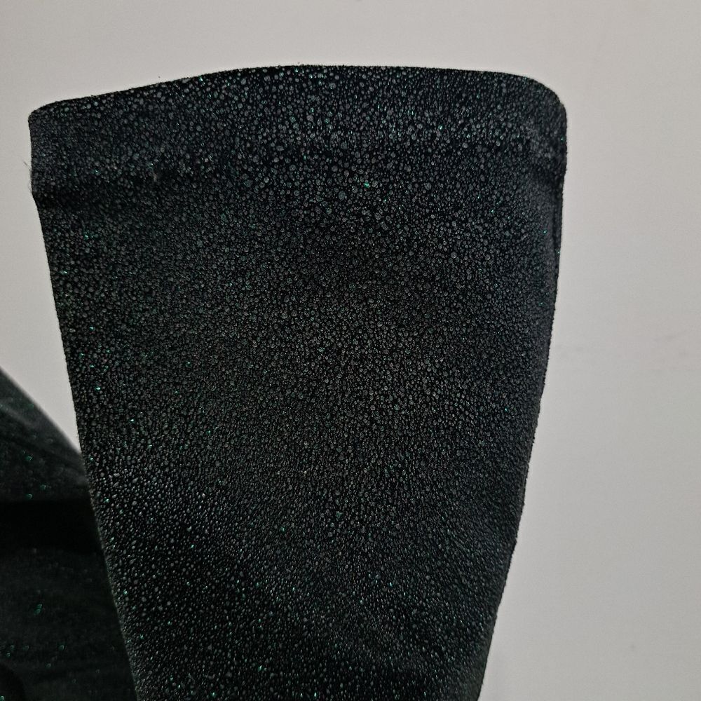 Free People Seville Slouchy Glam Wedge Boots Size 41 Black Multi - Picture 16 of 17